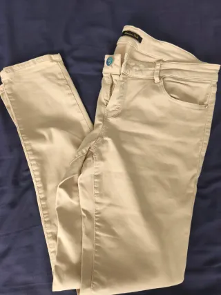 Massimo Dutti Jeans Skinny Fit Beige