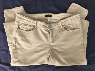 Massimo Dutti Jeans Skinny Fit Beige