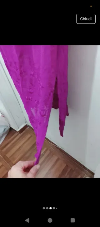 Abito donna fucsia con cuoricini