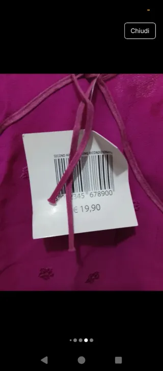 Abito donna fucsia con cuoricini