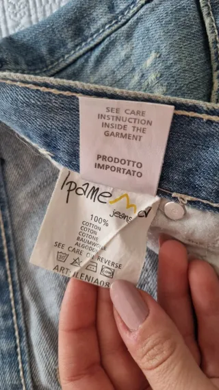 Jeans uomo vintage blu 100% cotone