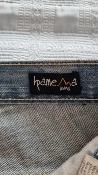 Jeans uomo vintage blu 100% cotone