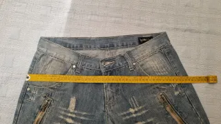 Jeans uomo vintage blu 100% cotone