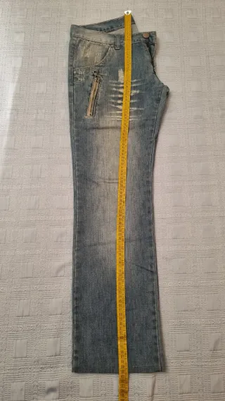 Jeans uomo vintage blu 100% cotone