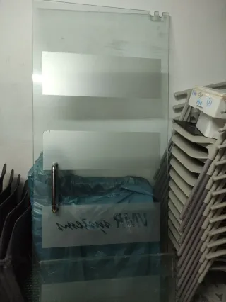 Puerta de vidrio templado para oficina