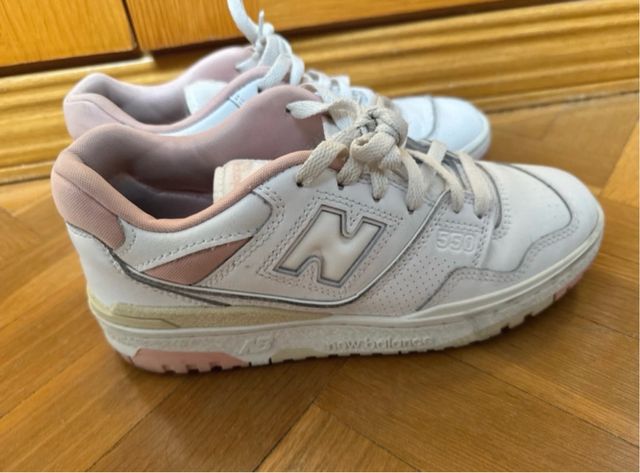 Zapatillas New Balance 550 Rosa y Blanco