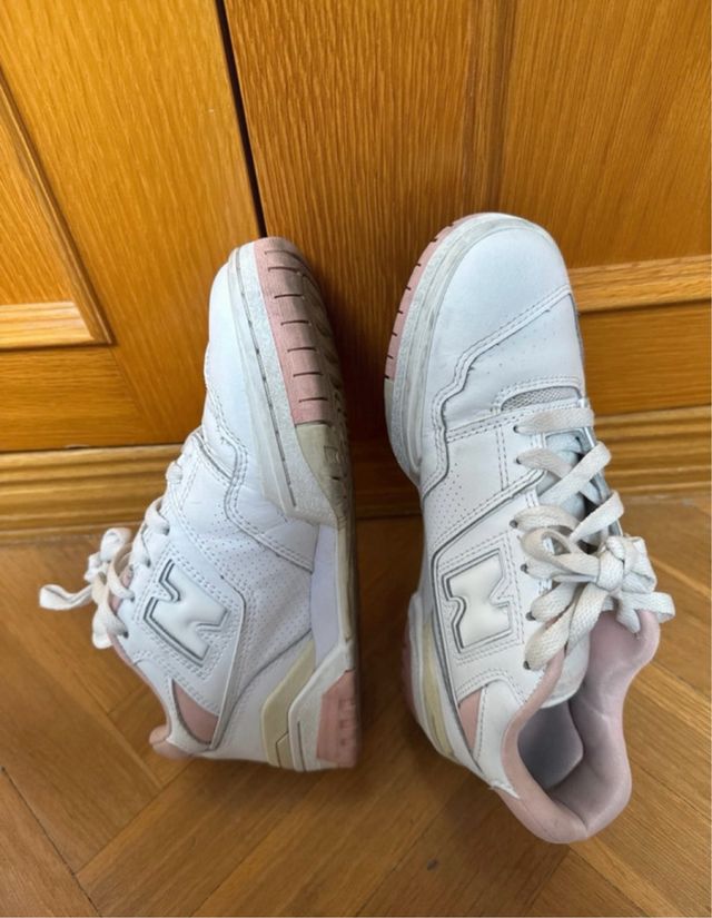 Zapatillas New Balance 550 Rosa y Blanco