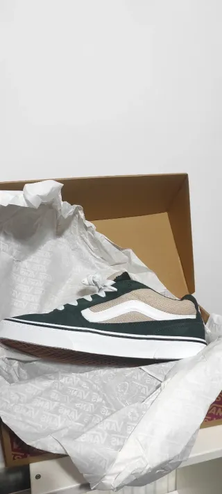 Zapatillas Vans Caldrone 44,5 verde oscuro