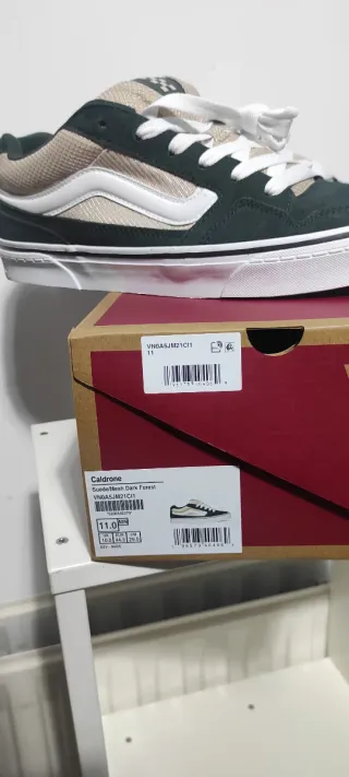 Zapatillas Vans Caldrone 44,5 verde oscuro