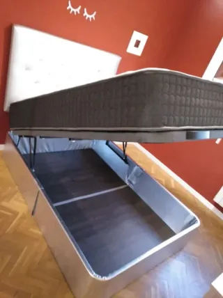 Camas: Canapes abatibles, colchones y somieres.