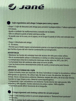 Cojín Jané prevención plagiocefalia