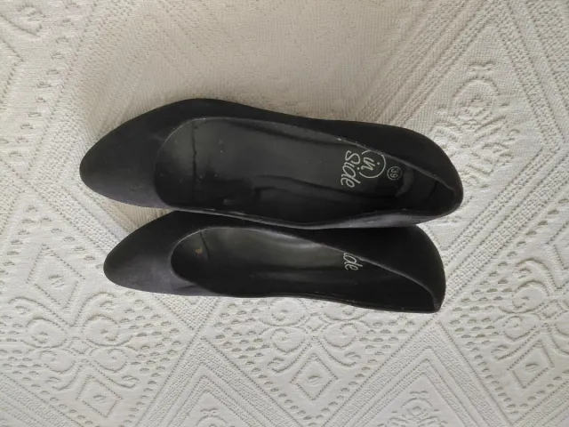 Zapatos de tacón medio negros mujer talla 39