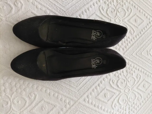 Zapatos de tacón medio negros mujer talla 39
