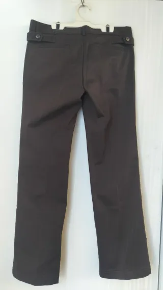 Pantalón de vestir elegante mujer marrón