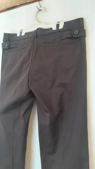 Pantalón de vestir elegante mujer marrón