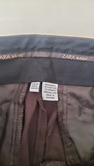 Pantalón de vestir elegante mujer marrón