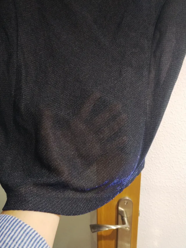 Blusa fiesta transparencias