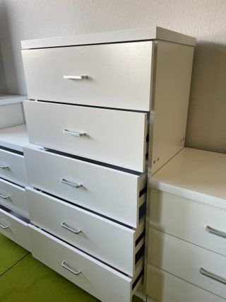 Cómoda y sinfonier blanco