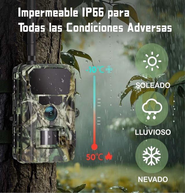 Cámara de caza 4G 2K con SIM