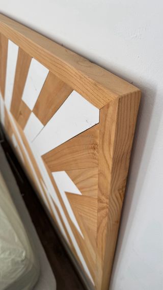 Cabecero madera maciza étnico 80x165