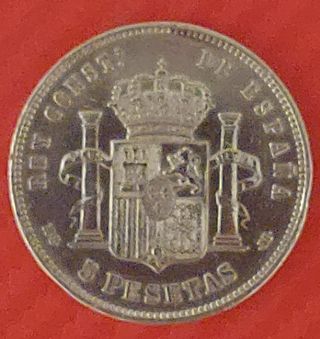 MONEDAS PLATA  de 5 pts Plata Alfonso XII y XIII