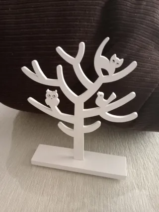 Soporte Joyas Blanco