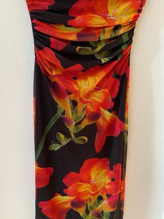 Vestido Zara Transparencias Flores