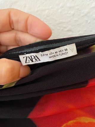 Vestido Zara Transparencias Flores