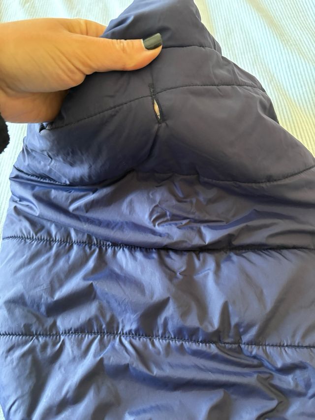 Abrigo para perro mediano azul marino