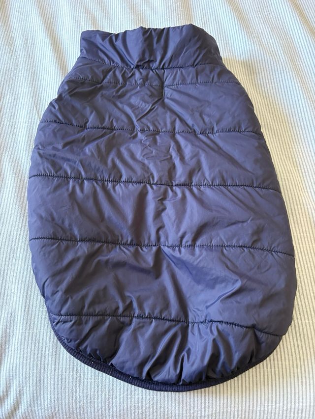 Abrigo para perro mediano azul marino