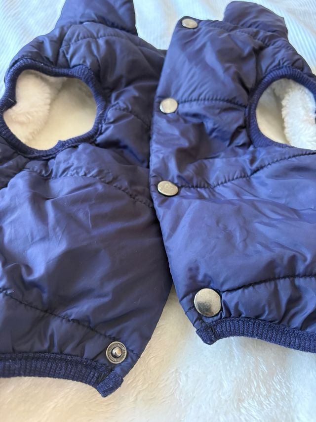 Abrigo para perro mediano azul marino