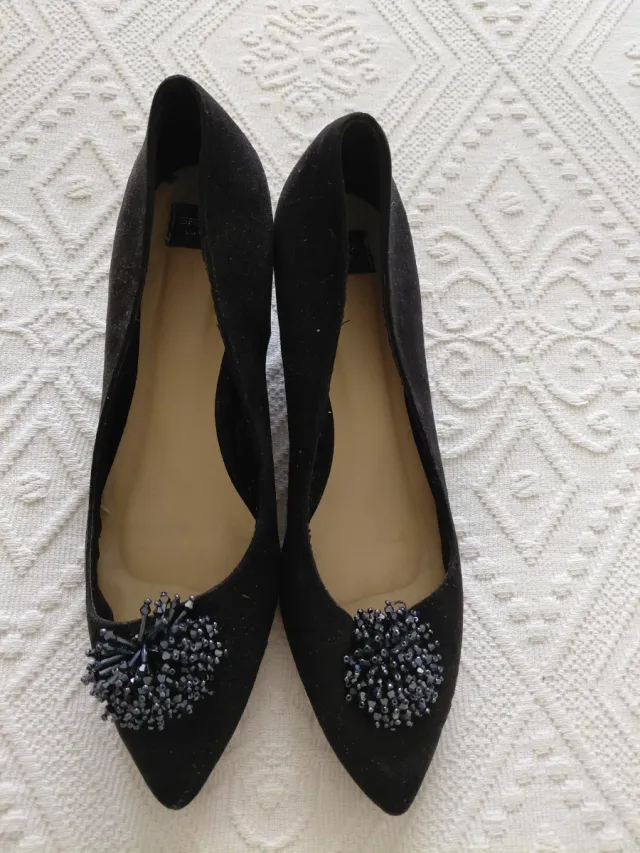 Zapatos planos negros mujer