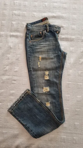 Jeans uomo vintage strappati