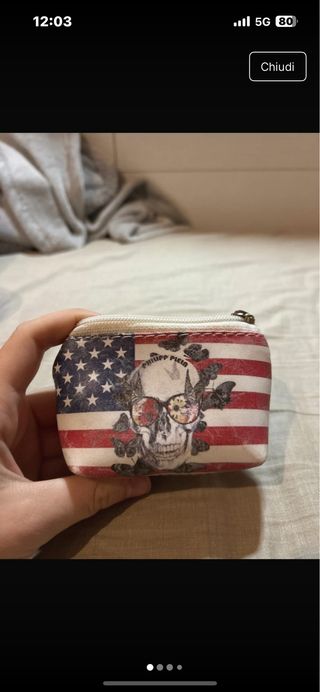 Philipp Plein portafoglio porta oggetti
