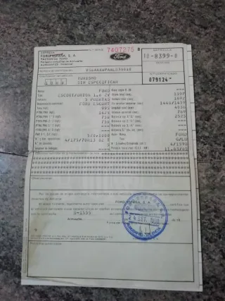 Ford escort orion  1990