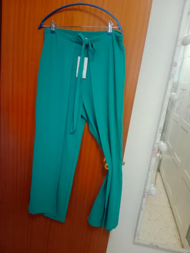 Pantalón ancho de Encuentro Talla 40 Verde