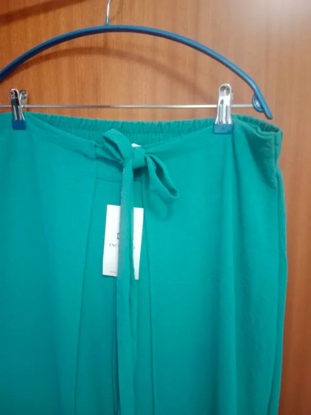 Pantalón ancho de Encuentro Talla 40 Verde