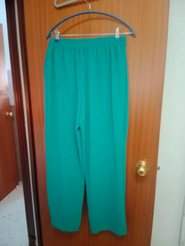 Pantalón ancho de Encuentro Talla 40 Verde