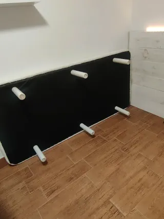 Base de cama individual blanca