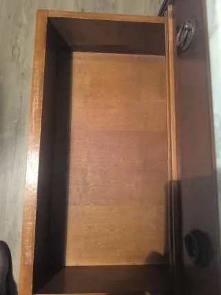 Mueble de entrada madera y mármol