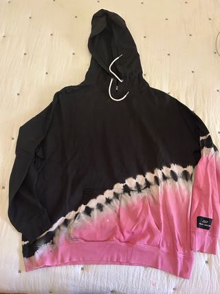 Sudadera DKNY Tie-Dye Negra y Rosa