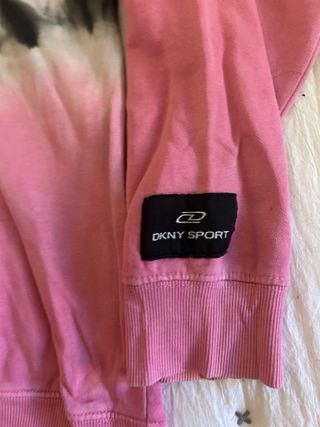 Sudadera DKNY Tie-Dye Negra y Rosa