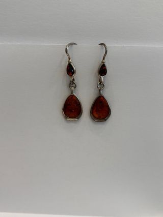 Pendientes Ámbar y Plata 925