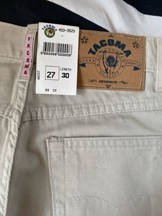 Pantalones Tacoma Beige Vintage