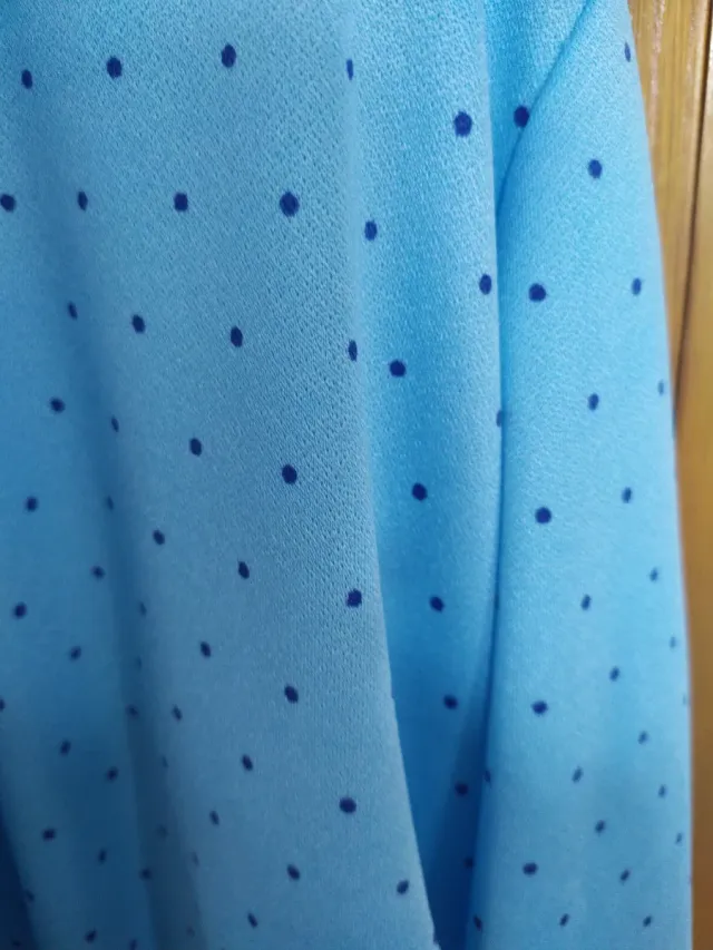 Bata azul entretiempo lunares