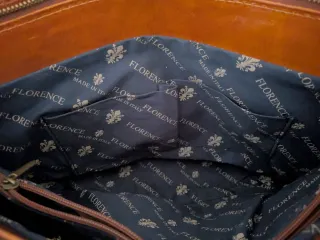 Bolso Piel Italiano Marrón Multicolor