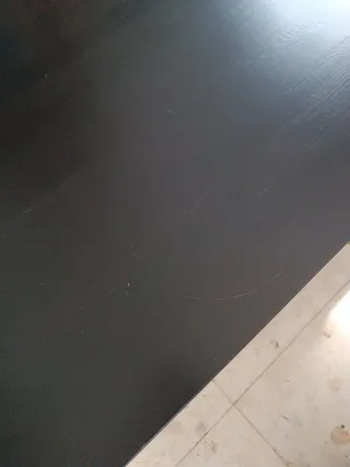 Mesa de centro Ikea serie Hemnes negra