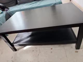 Mesa de centro Ikea serie Hemnes negra