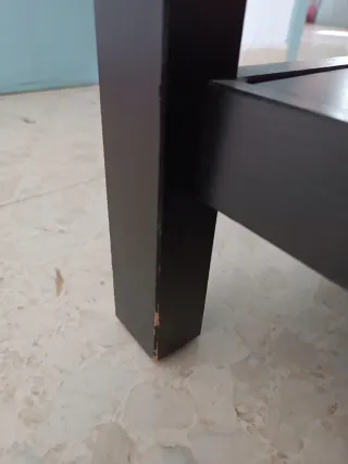 Mesa de centro Ikea serie Hemnes negra
