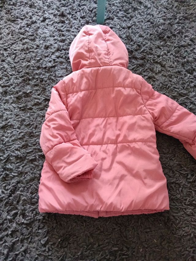 Chaqueta rosa niña con lazo talla 110cm